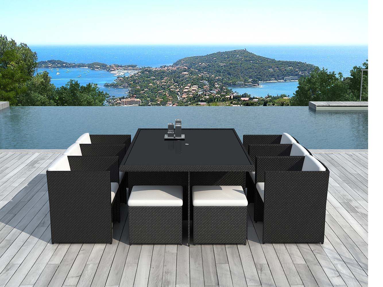 Le salon de jardin noir : chic et distingué - Jardindeco